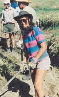 kay bartlett a hard worker and good friend on the dig